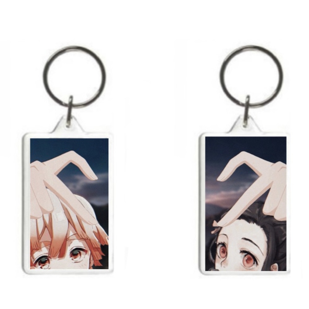 Anime matching keychain